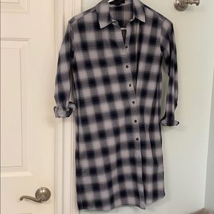 All Saints flannel shirt dress